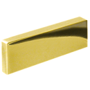 Furniture handle stainless steel VERTIC 2 BA=32 mm stainless steel polished brass