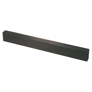 Möbelgriff Edelstahl mit Griffmulde CUBE R1 Edelstahl PVD Carbon schwarz BA=192 mm