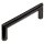 Furniture handle Straight-Line 224 mm D=12 mm stainless steel black carbon matt