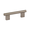 Furniture handle Tri-Line base 20 x 10 mm 96 mm matt stainless steel