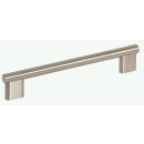 Furniture handle stainless steel MODUS T BA=128 mm matt stainless steel