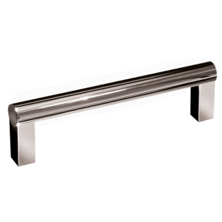 Furniture handle stainless steel base 12 x 12 mm Q-Base 288 mm polished stainless steel