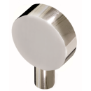 Furniture knob stainless steel Flat-Line V8K round polished stainless steel