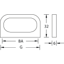 Möbelgriff Edelstahl Small-Line A5
