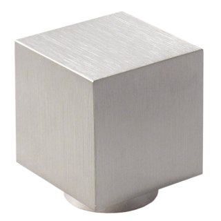 Möbelknopf Edelstahl Cube K 15 x 15 x 15 mm Edelstahl matt