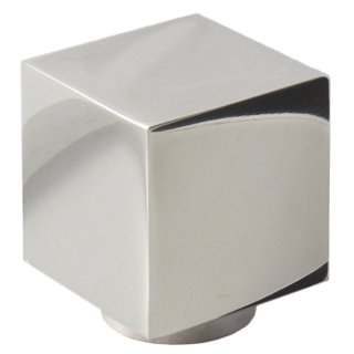 Möbelknopf Edelstahl Cube K 15 x 15 x 15 mm Edelstahl poliert