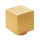 Möbelknopf Edelstahl Cube K 15 x 15 x 15 mm PVD Messing matt