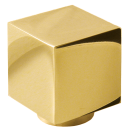 Möbelknopf Edelstahl Cube K 15 x 15 x 15 mm PVD Messing poliert