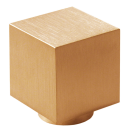 Möbelknopf Edelstahl Cube K 15 x 15 x 15 mm PVD Bronze matt