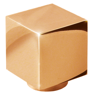 Möbelknopf Edelstahl Cube K 15 x 15 x 15 mm PVD Bronze poliert