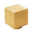 Möbelknopf Edelstahl Cube K 20 x 20 x 20 mm PVD Messing matt