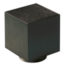 Möbelknopf Edelstahl Cube K 25 x 25 x 25 mm PVD schwarz carbon matt