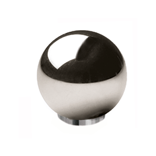 Möbelknopf Edelstahl Ball 59 D=20 mm Edelstahl poliert