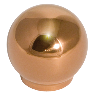 Möbelknopf Edelstahl Ball 59 D=20 mm Edelstahl PVD Bronze poliert