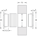 Schiebetürgriffe Paar Magnetic 60-P