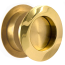 Shell handle "Ronda 65 H" D=65 mm, polished brass