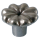 Furniture knob country house FLOWER 26 mm white bronze
