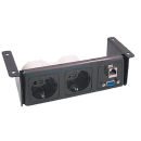 Under-sink housing type UTG 1 black matt for 3 appliance inserts