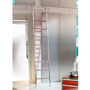 Stainless steel library ladder SL 6065 TELESKOP AKZENT