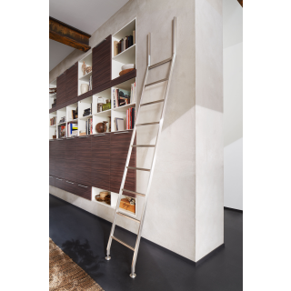 Stainless steel library ladder SL 6035 Accent