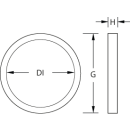 Griffmuschel "PLANEX"   D=30 mm, Edelstahl matt