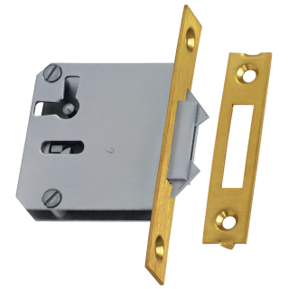 Mortise lock with wing bolt, decorative