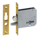 Mortise lock with hook bolt, decorative left