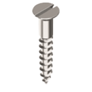 Wood screw DIN 97, countersunk head with slot Brass