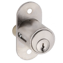 Push cylinder for wooden sliding doors 37 mm nickel-plated brass