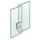 Glass door lock for sliding doors