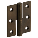Furniture hinge brass series 300 NK 50 mm straight roll 8 mm right brass browned
