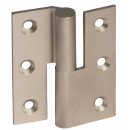 Furniture hinge brass series 300 NK 50 mm offset B roller 8 mm right polished brass