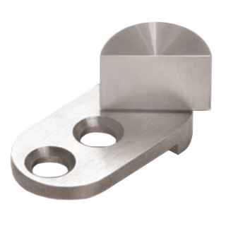 Glass door pivot hinge GS 7 stainless steel UV bonding