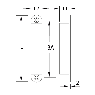 Unterfurniermagnetsystem, Hartferrit System 2: 66 mm