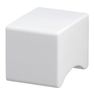 Furniture knob PURA aluminum white