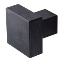 Furniture knob Ischgl black steel