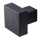 Furniture knob Ischgl black steel
