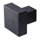 Furniture knob Ischgl black steel 20 mm