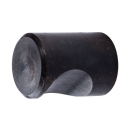 Furniture knob Zermatt black steel