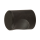 Furniture knob Zermatt black steel