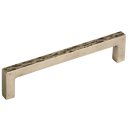 Furniture handle country house Cube-Line Structura bronze black 128 mm texture 1