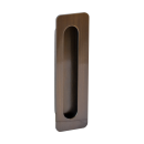 Sliding door handle shell handle for wood INLINE 204 174 mm browned brass