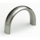 Furniture handle stainless steel Oval-Line semicircular