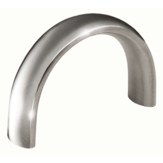Furniture handle stainless steel Oval-Line semicircular 48 mm polished stainless steel