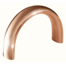 Furniture handle stainless steel Oval-Line semicircular 48 mm stainless steel matt bronze