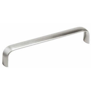 Furniture handle stainless steel Oval-Line bow 96 mm satin stainless steel