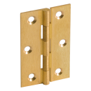 Furniture hinge brass straight H=30 mm W=20 mm Brass finished