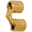 Drill-in hinge brass D=14 mm