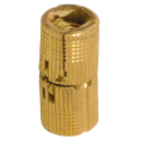 Drill-in hinge brass D=14 mm