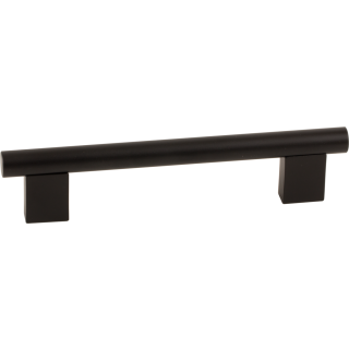 Furniture handle Tri-Line aluminum black 128 mm